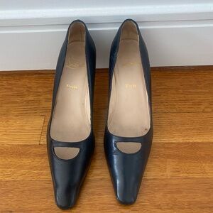 Black kitten heel Christian Louboutin